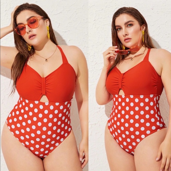 one piece bathing suit with hole in middle